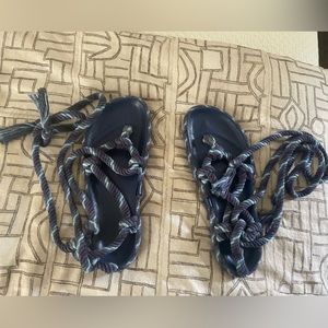Isabel Marant Erol knotted Cotton Sandals 8.5
